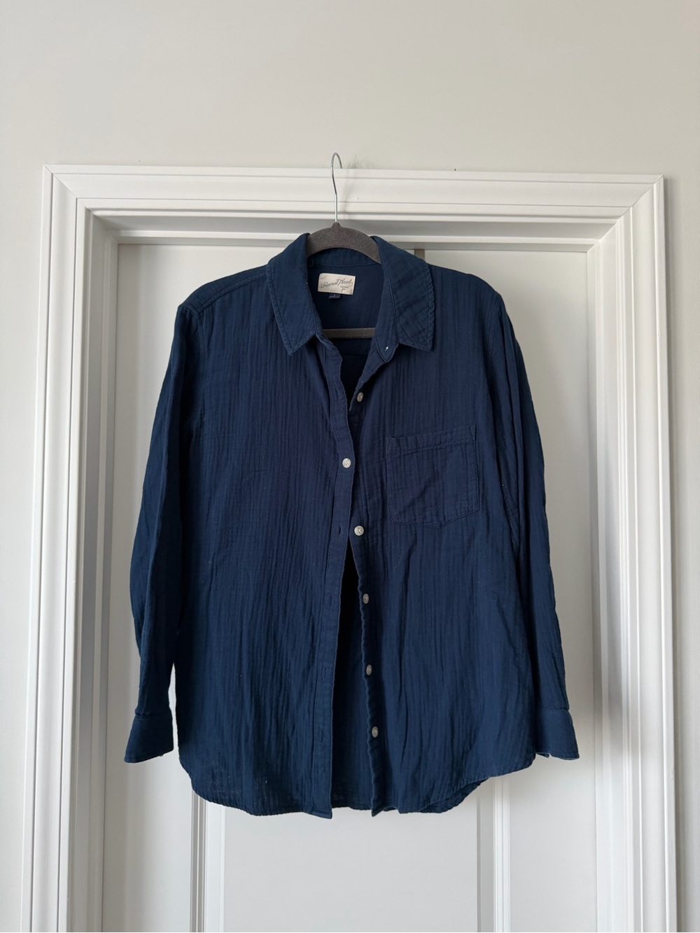 Universal Thread Navy Button-Up Shirt Jacket - Picture 1 of 4